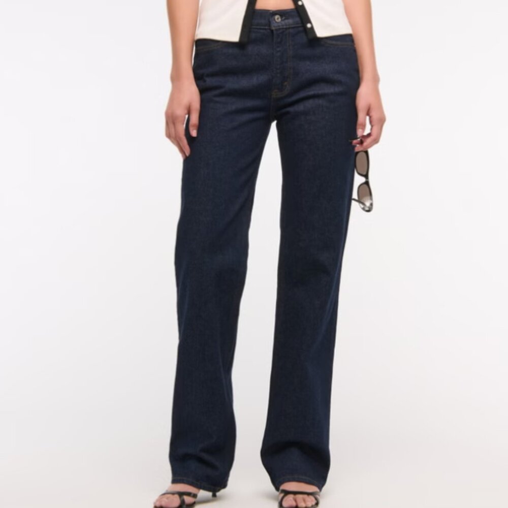 Abercrombie & Fitch Women's Low Rise Baggy Jeans